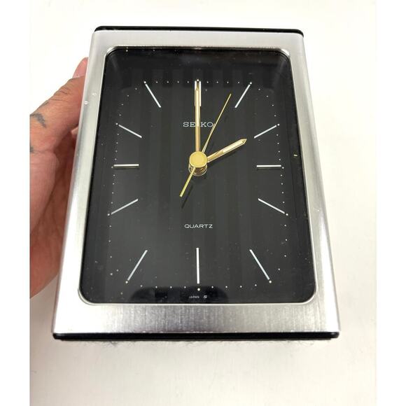 VTG Seiko Desk Clock Award Empire Retro MCM Props Business Elegant - Picture 1 of 10